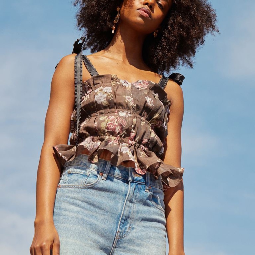 NWT Brock Collective x H&M Floral Top